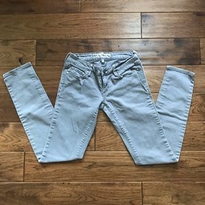 Pacsun Bullhead Super Skinny Jeans in Light Gray